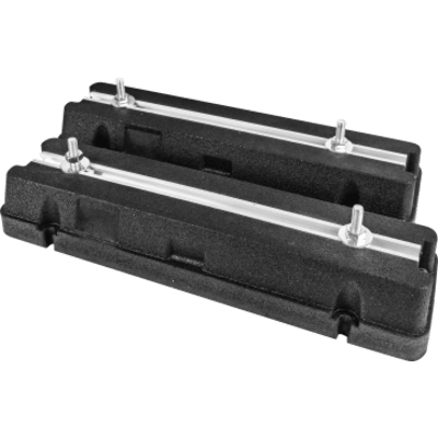 KIT DE 2 BASES ANTIVIBRATORIAS PARA AIRE ACONDICIONADO CANAL DESLIZANTE ALUMINIO NIVEL INTEGRADO