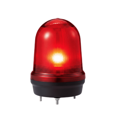 LED con patrones fijo/intermitente, estroboscópico y simulación rotatorio, Color Rojo de 12-24 VCD