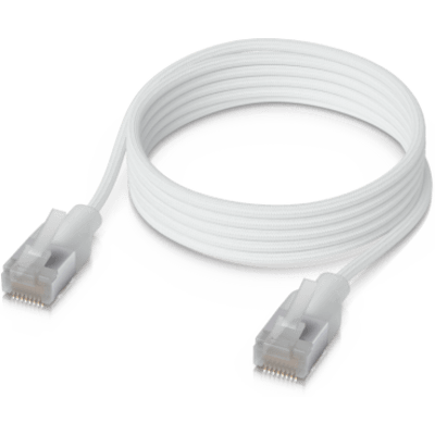 Patchcord UniFi Premium Cat6A de 1 m (3.3 Pies), hasta 10G / Soporta hasta PoE+++ / Conector RJ45 Transparente para Mejores Efectos de Luz Etherlighting