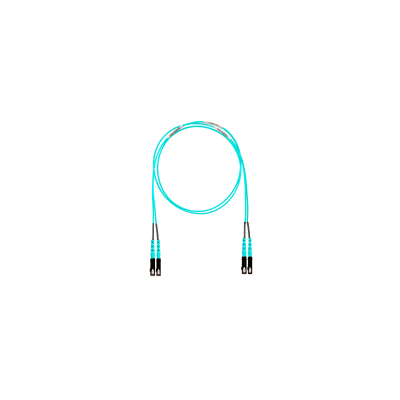 Jumper de Fibra Óptica Multimodo 50/125 OM4, SC-SC Duplex, OFNR (Riser), Color Aqua, 3 Metros