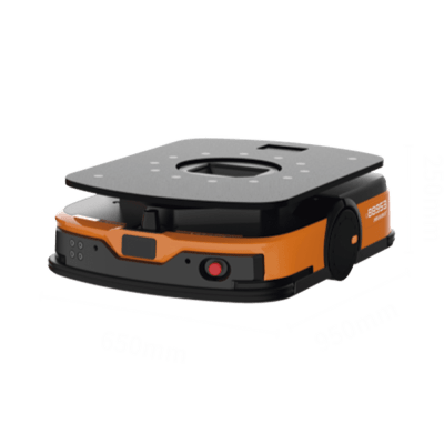 Robot Móvil Autónomo AMR / Carga 600 kg / Navegación SLAM Láser-Visual / Plataforma Elevadora Eléctrica / Batería LiFePO4 48V / Comunicación Wi-Fi