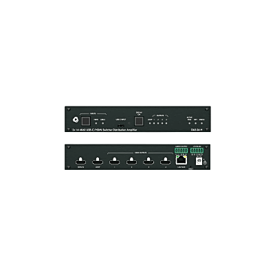 Distribuidor y Switcher 2x1:4 | 4K@60Hz 4:4:4 | HDMI 2.0b | HDCP 2.3 | 18Gbps | EDID Inteligente | Escalado Automático | Audio Analógico | RS-232 | Alimentación 20 VDC | Montaje en Rack 1U | 21.46 cm x 16.30 cm x 4.36 cm (8.45 in x 6.