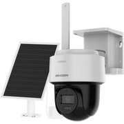 Kit Solar IP All in One / AOV / PT IP 4 Megapixel / Lente 2.8 mm / Panel Solar + Batería de Respaldo de Litio (9000 mAh) / Conexión 4G / Audio de Dos Vías / Dual Light / IP66 / Micro SD - Toer