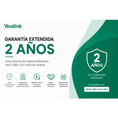 Garantia Extendida para Sistema de Videoconferencia MVC-S90-C5U-004 de Yealink