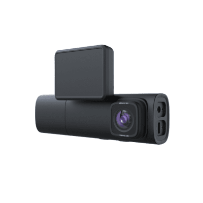 Dashcam DR01 3 Canales 2K (1440p) / 4G LTE Cat.4 / GPS+BDS+GLONASS+Galileo / WiFi 6 / Monitoreo de Comportamiento de Conducción / Alerta de Somnolencia y Exceso de Velocidad / Grabación Continua / Corte Remoto de Combustible