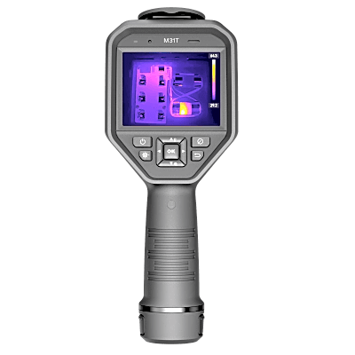 M31 - Cámara Termográfica Portátil Dual / Lente Térmico 9.7 mm (384 x 288) / Lente Óptico (8 Megapixel) / WiFi / IP54 / Ranura MicroSD hasta 64 Gb  / Hasta 5 Horas de Funcionamiento Continuo