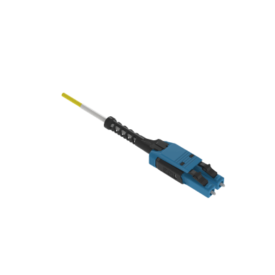 Jumper de Fibra Óptica Monomodo 9/125 OS2, LC-LC Uniboot Duplex, OFNP (Plenum), Color Amarillo, 2 Metros