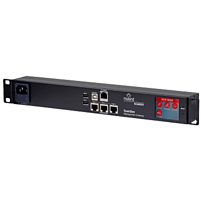 Gateway de Gestión Ambiental para Data Center GUARDIAN / Plataforma de Monitoreo con 3 Puertos de Sensores y Soporte de Hasta 16 Dispositivos por Puerto / 40 m (131.2 ft) de Cable por Puerto / Interfaz Web GUI / Protocolos SNMP - SMTP - HTTPS - BAC