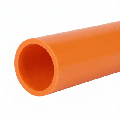 Ducto para Fibra Óptica 2" Liso RD11, Color Naranja Prelubricado, Rollo de 200 Metros - Toer