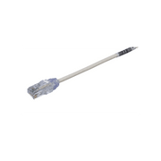 Cable de Parcheo TX6, UTP Cat6, Diámetro Reducido (28AWG), Color Blanco Mate, 7.62 Metros (25 Pies) - Toer