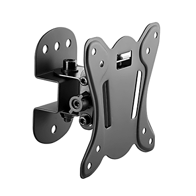 Montaje  Compacto de Pared para Monitores de 13 a 27" | Soporta hasta 25 Kg| Compatible con  Vesa 75 x 75 / 100 x 100 | Fabricado en  Acero - Toer