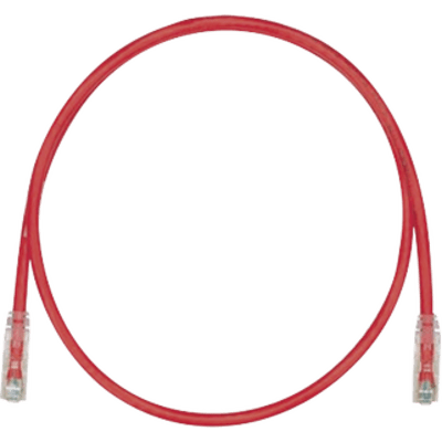 Cable de Parcheo TX6, UTP Cat6, 24 AWG, CM, Color Rojo, 6.1 Metros (20 Pies)