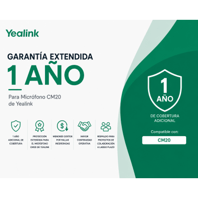 Garantia Extendida de 1 Año para Microfonos CM20 de Yealink