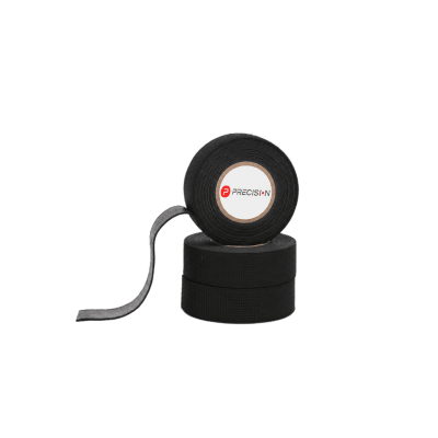 Cinta Automotriz de Fieltro PET PSTC05005, aplicaciones de protección mecánica avanzada y reducción de vibraciones en cableado, especificación: 28mm (espesor), 19mm (ancho), 10mts (largo). Color Negro