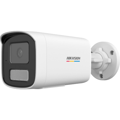 [Dual Light + ColorVu] Bala IP 2 Megapixel / Lente 4 mm / 50 mts IR + 50 mts Luz Blanca / Micrófono Integrado / ACUSENSE Lite / Exterior IP67 / dWDR / PoE / Micro SD