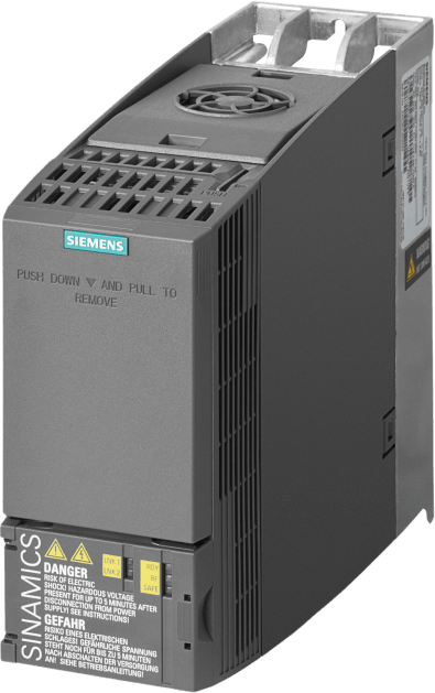 Variador de Frecuencia SINAMICS G120C / 4.00 kW (5.00 HP) / 380-480V / PROFINET + EtherNet/IP / 6 Entradas Digitales / Control Vector sin Sensor / IP20 / Clase IE2