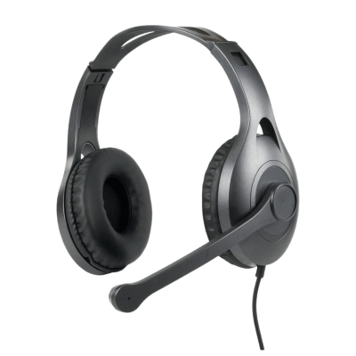 Auricular con Micrófono Bidireccional / Conector 3.5 mm / Banda Ajustable / Micrófono Móvil con Botón de Silencio / Almohadillas de Espuma de Alta Densidad / Accesorio Original para Retekess TT126