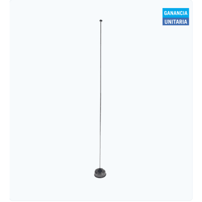 Antena Movil Ajustable en Campo, Rango de Frecuencia 118-940 MHz.