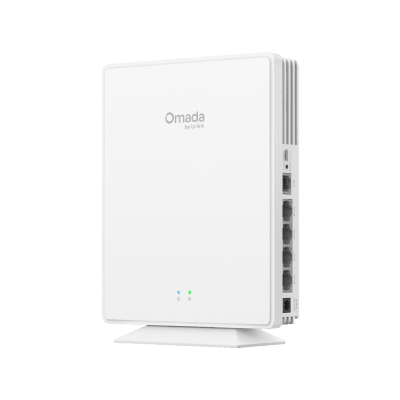 Access Point Wi-Fi 6 GPON Desktop / AX1800 1.8 Gbps / 4 Puertos Gigabit + 1 FXS / Gestión Omada Unificada / Cobertura 140 m² (1500 ft²) / Hasta 120 Clientes / MU-MIMO 2x2 / OFDMA