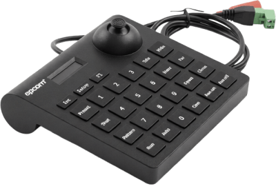 Mini Teclado controlador PTZ con pantalla LCD y joystick altamente resistente - Toer
