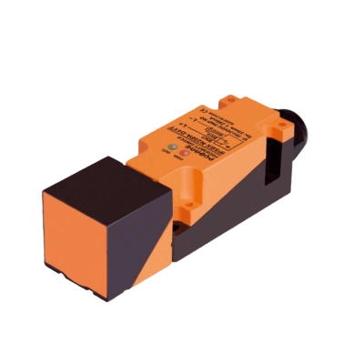 Sensor Inductivo Rectangular / 20 mm Detección / PNP 3 Hilos / IP67 / -25°C a +70°C / Cable Directo / Protección Completa