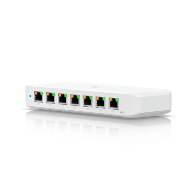 USW Ultra 210W Switch de 8 Puertos GbE (7 Puertos PoE+ y 1 Puerto Entrada PoE++) con Opciones de Montaje Versátiles - Toer