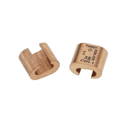 Conector de compresión tipo C StructuredGround CTAP2-2-X, Conductor de cobre 2 AWG, 1pz.