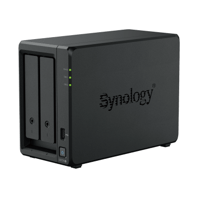 NAS Synology DiskStation DS725+ | 2 Bahías | Expandible hasta 7 Unidades | 2 Ranuras M.2 NVMe | Puerto 2.5GbE | Rendimiento 276 MB/s Lectura y 224 MB/s Escritura | Compatible con Unidad de Expansión DX525. - Toer