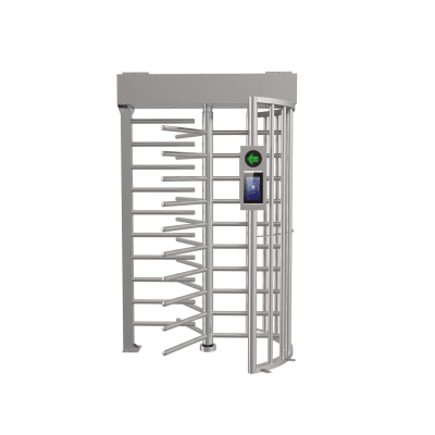 Torniquete SENCILLO (1 Carril) de Cuerpo Completo Bidireccional / Exterior /  Acero Inoxidable SUS304 / 30 Personas por Minuto / Compatible con Reconocimiento Facial (Terminal no Incluida) - Toer