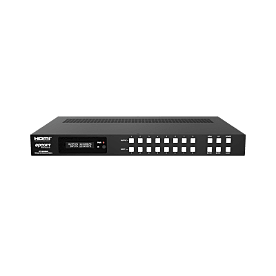 Matriz HDMI 8x8 | 4K60 Seamless | 18Gbps | Video Wall y Multivista (Multiview) | Audio Balanceado | Control Web RS-232 IR