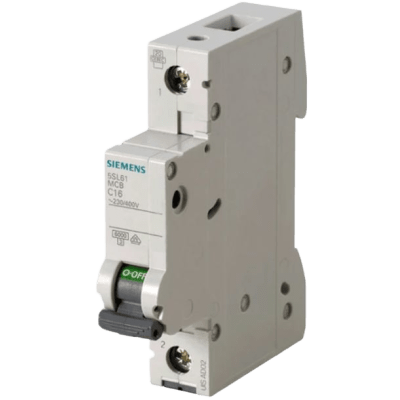 Interruptor Riel Dinn Tipo 5SL6, 1 polo, 10 amp