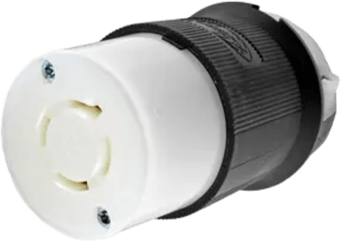 Conector  Industrial con Bloqueo de Media Vuelta / 20A 480V AC / 3 Polos 4 Hilos Trifásico con Tierra / L16-20R / IP20.