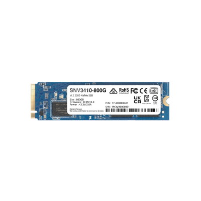 SSD NVMe M.2 SNV3410/3510 | SSD 400GB | Alto Rendimiento 400000 IOPS Lectura | 70000 IOPS Escritura | Resistencia 1022 TBW | Protección de Datos Integral | Análisis de Vida Útil | Diseñada para Sistemas Synology. - Toer