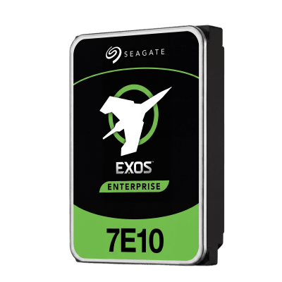 Disco Duro Empresarial Exos 7E10 / Capacidad hasta 10 TB / 7200 RPM / Interfaz SATA 6 Gb/s y SAS 12 Gb/s / Caché 256 MB / Compatible con Hybrid San DS-A80624SI