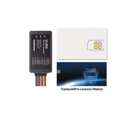 Kit localizador vehicular / 4G LTE / BLE / RS485 / Audio dos vias (requiere accesorios) / incluye SIM500MB2Y y Plataforma TrackSolidPro / Compatble con UL212 Sensor ultrasonico - Toer