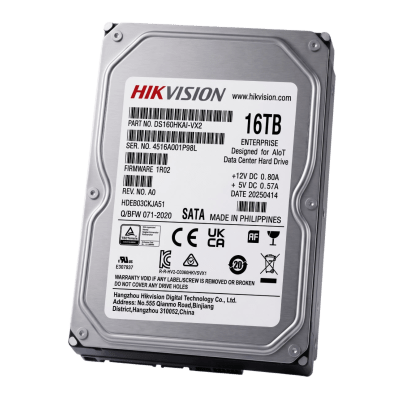 Disco Duro Empresarial / 16 TB / 3.5 pulgadas / SATA 6 Gbit/s / 7200 RPM / Caché 1024 MB / 24x7 / 550 TB/Año
