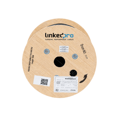 CARRETE 1 KM FIBRA OPTICA DROP REDONDA 1 HILO 3MM G657A2