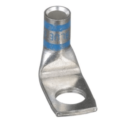 Zapata de compresión LCAX6-38F-L a 90° grados para cal. 6 Awg, Barreno para tornillo prisionero de 3/8, 1 Pz