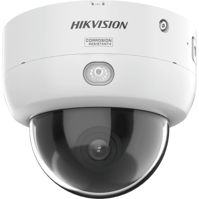 Domo IP 4 Megapixel / Lente 2.8 mm / Dual Light (40 mts IR + 40 mts Luz Blanca) / Darkfighter S / Exterior IP67 / IK10 / Microfono Integrado / WDR 130 dB / 4 Analíticos: AcuSense, Deteccion Facial, Conteo de Personas por Cruce y Zona