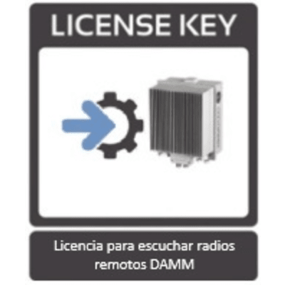 Licencia de voz para escuchar  radios remotos en sistema DAMM.