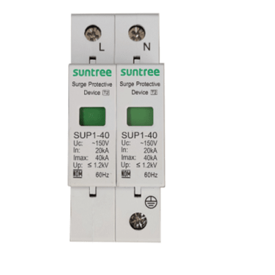 Supresor de Picos Transitorios de Voltaje, Diseñado Para Sistemas Fotovoltaicos, Uso en Corriente Alterna 220 Vca ,2 Polos. - Toer