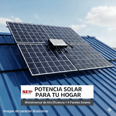 Kit Solar Interconexión  / 2.2 kW  220Vca / Microinversores NEP / Montaje Incluido - Toer