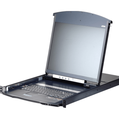 Switch KVM over IP Dual Rail LCD 8/16 Puertos | Acceso Local y Remoto | Resolución HD 1920x1200 | Virtual Media | Compatible con Blade Servers | Dual IP | FIPS 140-2 | Control Centralizado CC2000