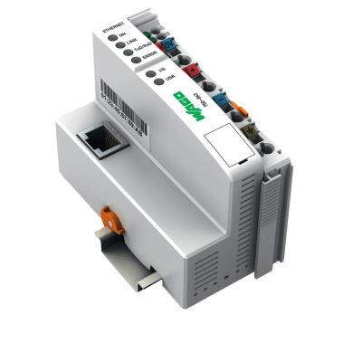 Controlador ETHERNET / 1. Generación ECO / CPU 16 bits / 64 KB Memoria Programa y Datos / Protocolos Modbus TCP-UDP / 24 VCC / IP20 / Carril DIN / Programación CEI 61131-3