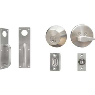 Kit Jaladera / Cerrojo B500P Llave Mariposa / Resbalón Pestillo de Bola Ajustable / Acero Inoxidable y Cromo