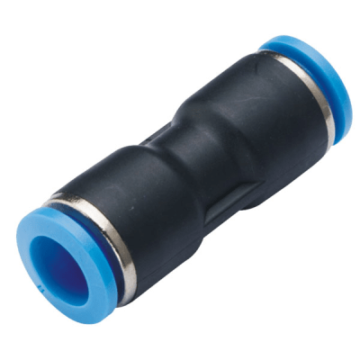 Conector Neumático a Presión / Unión Recta de Diferentes Diámetros / De 6 mm a 4 mm Exterior / Para Tuberías Neumáticas