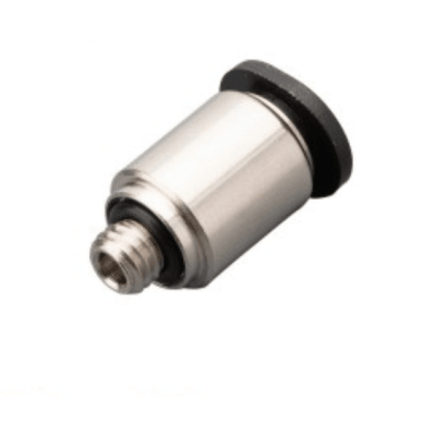Racor Neumático Mini Push In / Conexión Recta Hexagonal / Para Tubo Ø4mm / Roscado M5 / Material Nylon