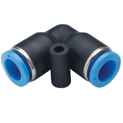 Conector Neumático de Inserción / Codo de Unión / Diámetro Exterior Tubo 6 mm / Aplicaciones Neumáticas
