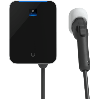 Estación de Carga EV UniFi Connect Lite / 11 kW Nivel 2 / Conector SAE J1772 / Intemperie Type 3R / Cable 7 m / Control de Acceso NFC / Gestión UniFi Connect