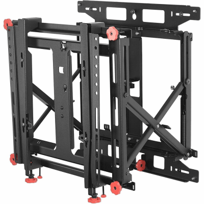 Soporte Muro para video wall LCD / Liberación Rápida / Para Pantallas 46"-60" / Ajuste Micro Sin Herramientas XYZ 1.5" / VESA 600x400 mm / Carga Máxima 56Kg / Gestión Integrada de Cables - Toer